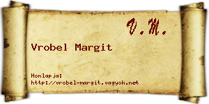 Vrobel Margit névjegykártya